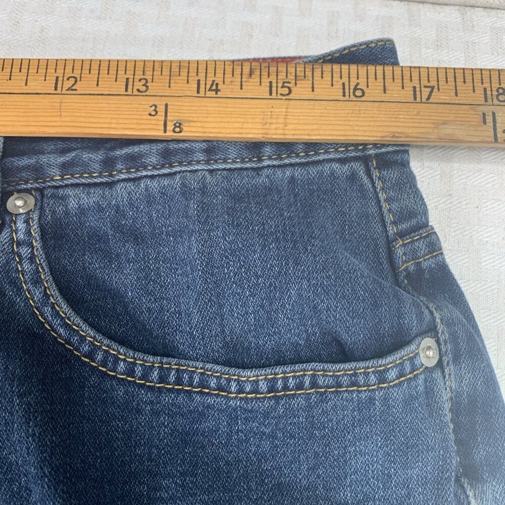 Perry Ellis Men's Cottons Relaxed Fit 33 x 30 Blue Denim Jeans - Picture 7 of 9